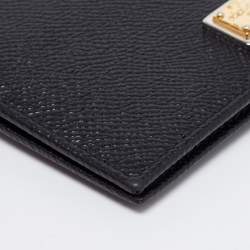 Pre Owned Dolce & Gabbana Black Leather Bifold Wallet