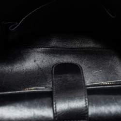Pre Owned Dolce & Gabbana Black Leather Large Miss Sicily Top Handle Bag