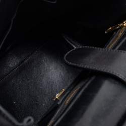 Pre Owned Dolce & Gabbana Black Leather Large Miss Sicily Top Handle Bag