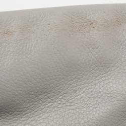 Pre Owned Dolce & Gabbana Grey Leather Medium Miss Sicily Top Handle Bag