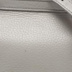 Pre Owned Dolce & Gabbana Grey Leather Medium Miss Sicily Top Handle Bag