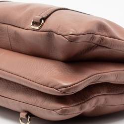 Pre Owned D&G Brown Leather Triple Shoulder Bag