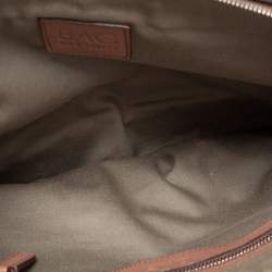 Pre Owned D&G Brown Leather Triple Shoulder Bag
