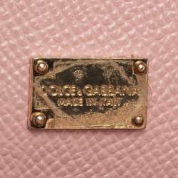 مملوكة مسبقًا Dolce & Gabbana Pink Leather Medium Miss Sicily Top Handle Bag