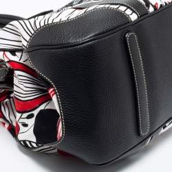 Dolce & Gabbana White/Black Printed Canvas Tote