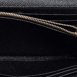Pre Owned Dolce & Gabbana Beige Leather Padlock Flap Continental Wallet