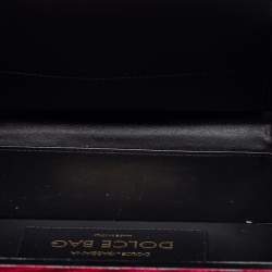 Pre Owned Dolce & Gabbana Burgundy Velvet and Lizard Embossed Leather Embellished Box Bag