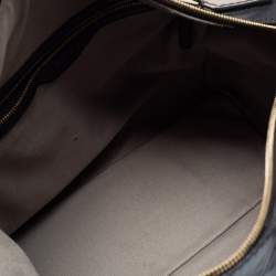 Pre Owned Dolce and Gabbana Black Leather Bowling Bag
