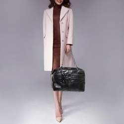 Pre Owned Dolce and Gabbana Black Leather Bowling Bag
