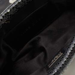 Pre Owned Dolce & Gabbana Black Python Leather Shoulder Bag