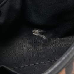 Pre Owned حقيبة دولتشي أند غابانا ميس سيسيلي متوسطة يد علوية جلد و كانفاس مقوى مطبوع نقشة الفهد بني و أسود