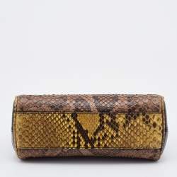 Pre Owned Dolce & Gabbana Multicolor Crocodile and Python Small Miss Sicily Top Handle Bag