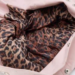 Dolce & Gabbana Pink Leather Drawstring Hobo