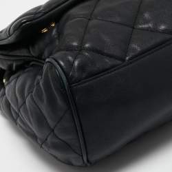 Pre Owned Dolce & Gabbana Black Quilted Leather Miss Kate Shoulder Bag