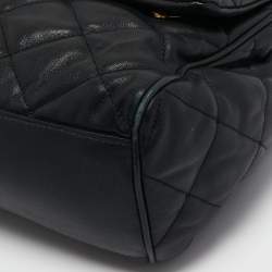 Pre Owned Dolce & Gabbana Black Quilted Leather Miss Kate Shoulder Bag