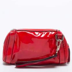 Pre Owned Dolce & Gabbana Pink Patent Leather Miss Easy Way Wristlet Clutch