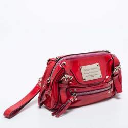 Pre Owned Dolce & Gabbana Pink Patent Leather Miss Easy Way Wristlet Clutch