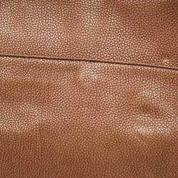 Pre Owned Dolce & Gabbana Brown Leather Side Pocket Shoulder Bag