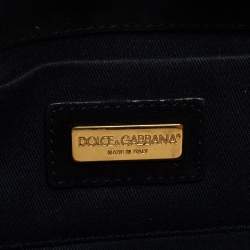 Pre Owned Dolce & Gabbana Yellow/Black Calfhair and Leather Shoulder Bag
