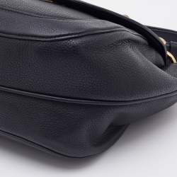 Pre Owned Dolce & Gabbana Black Leather Wifi Top Handle Bag