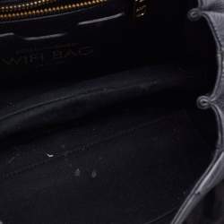 Pre Owned Dolce & Gabbana Black Leather Wifi Top Handle Bag