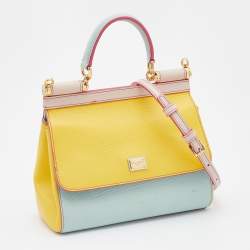Dolce & Gabbana Multicolor Leather Small Miss Sicily Top Handle Bag