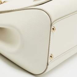 Pre Owned حقيبة دولتشي آند غابانا ميس سيسيلي جلد أرجواني بني داكن متوسطة بيد علوية