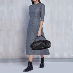 Pre Owned Dolce & Gabbana Black Leather Miss Bunny Shoulder Bag