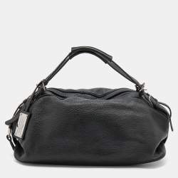 Pre Owned Dolce & Gabbana Black Leather Miss Bunny Shoulder Bag