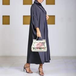 Pre Owned حقيبة دولتشي أند غابانا ميس سيسيلي متوسطة جلد أسود بيد علوية