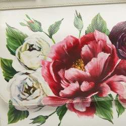 Pre Owned حقيبة دولتشي أند غابانا ميس سيسيلي متوسطة جلد أسود بيد علوية