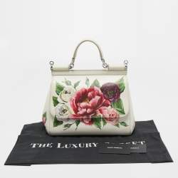 Pre Owned حقيبة دولتشي أند غابانا ميس سيسيلي متوسطة جلد أسود بيد علوية