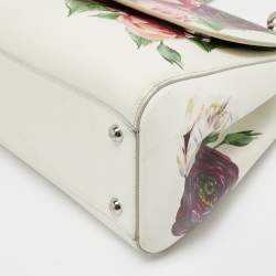 Pre Owned حقيبة دولتشي أند غابانا ميس سيسيلي متوسطة جلد أسود بيد علوية