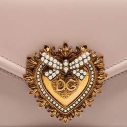 Dolce & Gabbana Pink Leather Devotion Belt Bag
