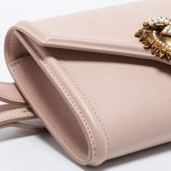 Dolce & Gabbana Pink Leather Devotion Belt Bag