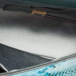 مملوكة مسبقًا Dolce & Gabbana Multicolor Python and Crocodile Small Miss Sicily Top Handle Bag