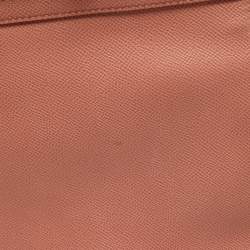 Pre Owned Dolce & Gabbana Pink Leather Miss Sicily Top Handle Bag