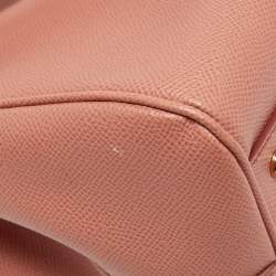 Pre Owned Dolce & Gabbana Pink Leather Miss Sicily Top Handle Bag