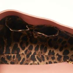 Pre Owned Dolce & Gabbana Pink Leather Miss Sicily Top Handle Bag