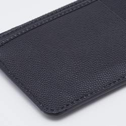 Pre Owned Dolce & Gabbana Black Leather Zipped Card Holder