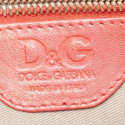 Pre Owned Dolce & Gabbana Multicolor Denim and Leather Lilly Glam Shoulder Bag