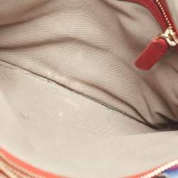 Pre Owned Dolce & Gabbana Multicolor Denim and Leather Lilly Glam Shoulder Bag