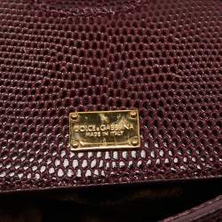 مملوكة مسبقًا حقيبة دولتشي أند غابانا ميس سيسيلي جلد بيج يد علوية متوسطة