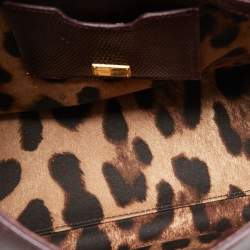 مملوكة مسبقًا حقيبة دولتشي أند غابانا ميس سيسيلي جلد بيج يد علوية متوسطة