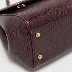 مملوكة مسبقًا حقيبة دولتشي أند غابانا ميس سيسيلي جلد بيج يد علوية متوسطة