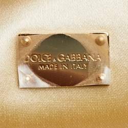 Pre Owned Dolce & Gabbana Multicolor Lizard Embossed Leather Small Miss Sicily Top Handle Bag