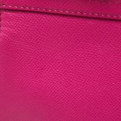 Pre Owned Dolce & Gabbana Pink Leather Regular Miss Sicily Top Handle Bag