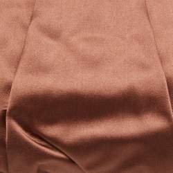 Pre Owned Dolce & Gabbana Brown Pleated Satin Miss Lady Frame Clutch