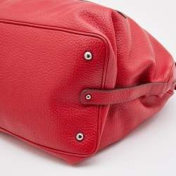 Pre Owned Dolce & Gabbana Red Leather Miss Bunny Satchel