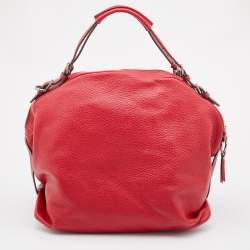 Pre Owned Dolce & Gabbana Red Leather Miss Bunny Satchel